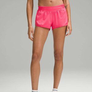 NWT Lululemon Hotty Hot Low-Rise Lined Short 2.5" Lip Gloss